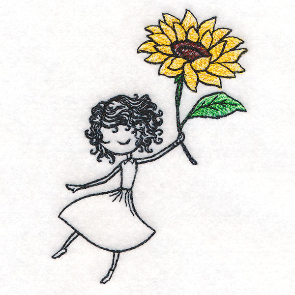 Autumn Breeze Beauty with Sunflower