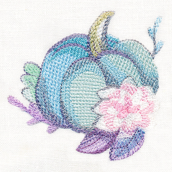 Sweet Pumpkin and Succulent in Watercolor