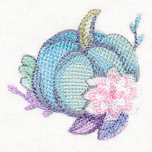 Sweet Pumpkin and Succulent in Watercolor