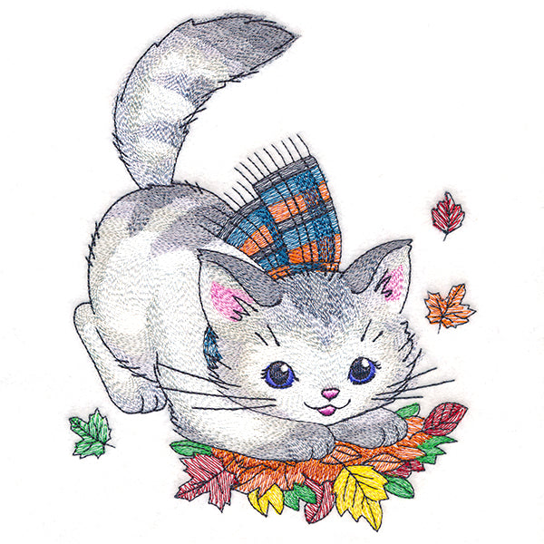 Cozy Kitty with Scarf