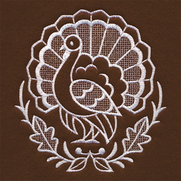 Exquisite Thanksgiving Accent (Whitework)