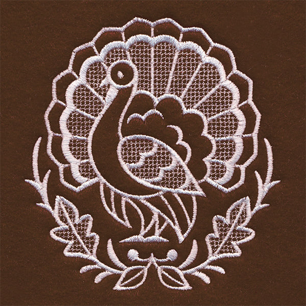 Exquisite Thanksgiving Accent (Whitework)