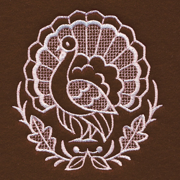 Exquisite Thanksgiving Accent (Whitework)
