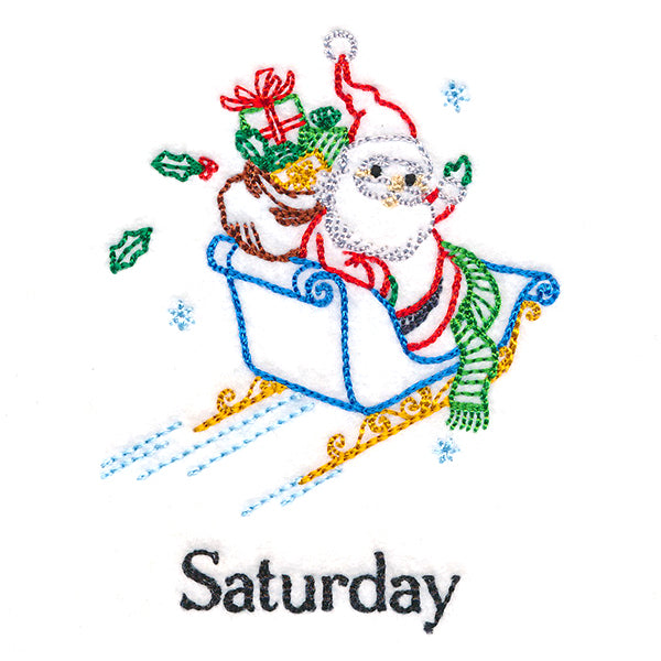 Sleigh-Riding Santa on Saturday (Vintage)