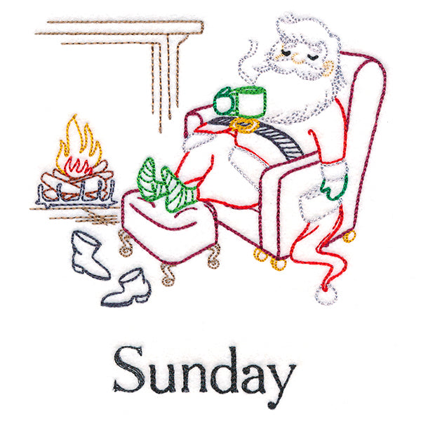 Relaxing Santa on Sunday (Vintage)