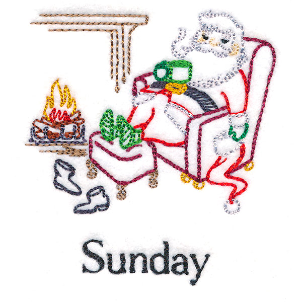 Relaxing Santa on Sunday (Vintage)