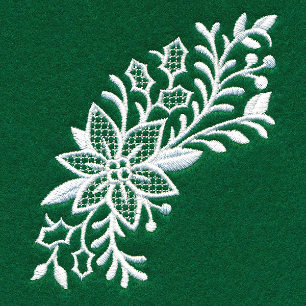 Exquisite Christmas Spray (Whitework)