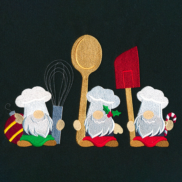 Christmas Baking Gnomes Trio