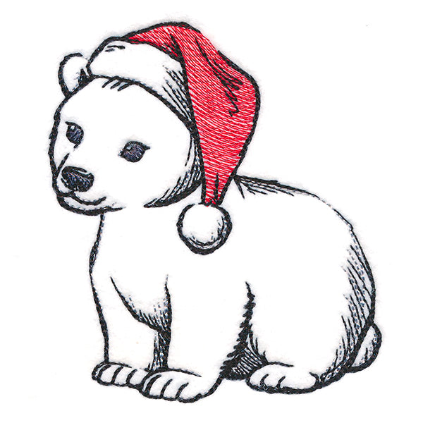 Sweet Santa Polar Bear