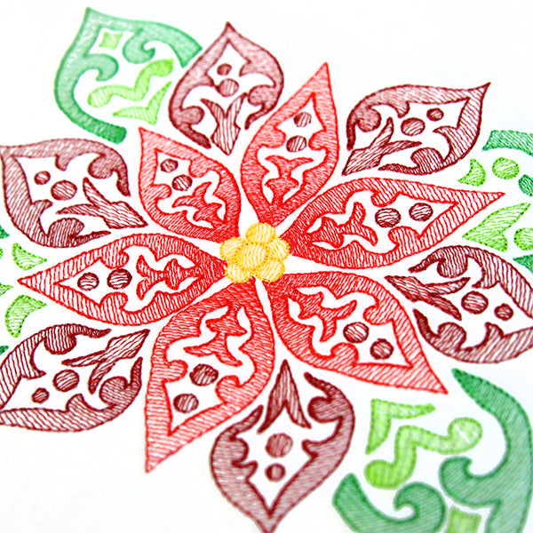 Fanciful Christmas Poinsettia