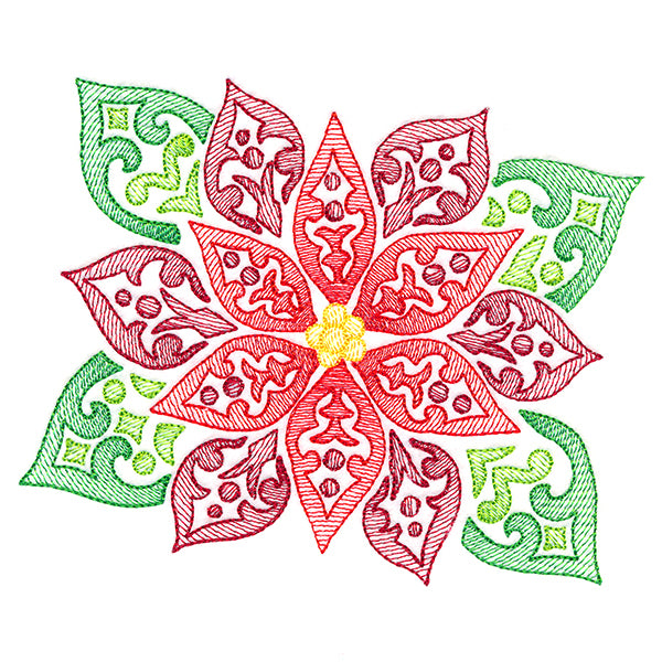 Fanciful Christmas Poinsettia