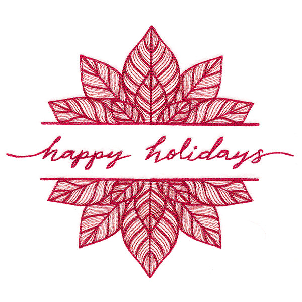 Happy Holidays Poinsettia