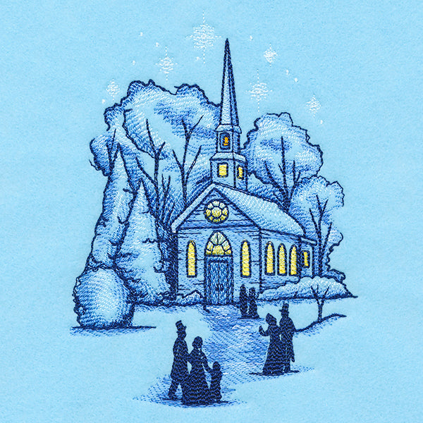 Snowfall Church Scene