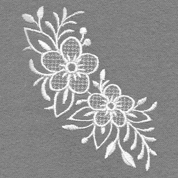 Exquisite Noel Curve (Whitework)