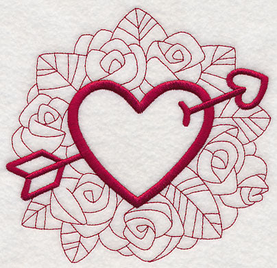 Doodle Heart and Arrow
