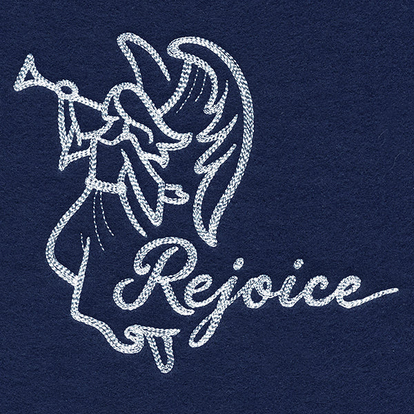 Angel with Rejoice (Whitework)