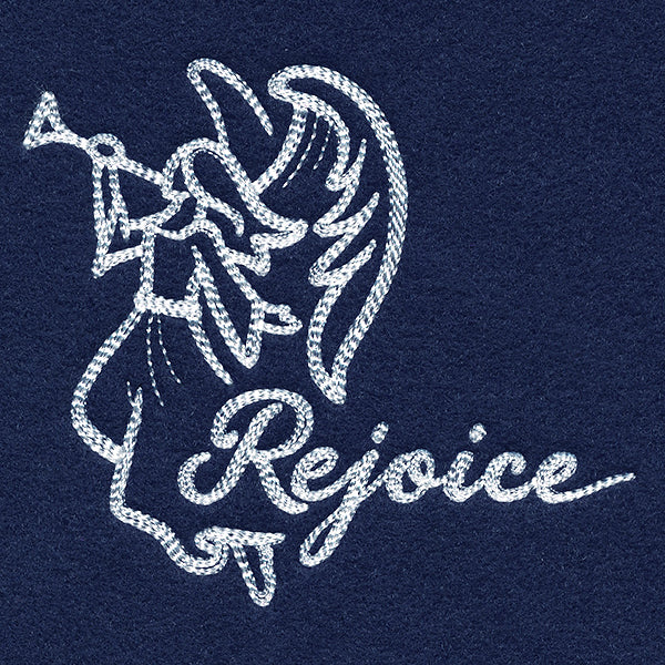 Angel with Rejoice (Whitework)