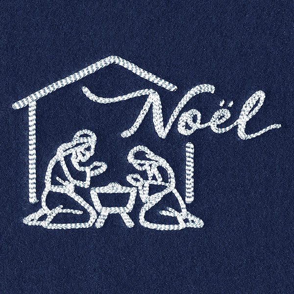 Holy Family with Noel (Whitework)