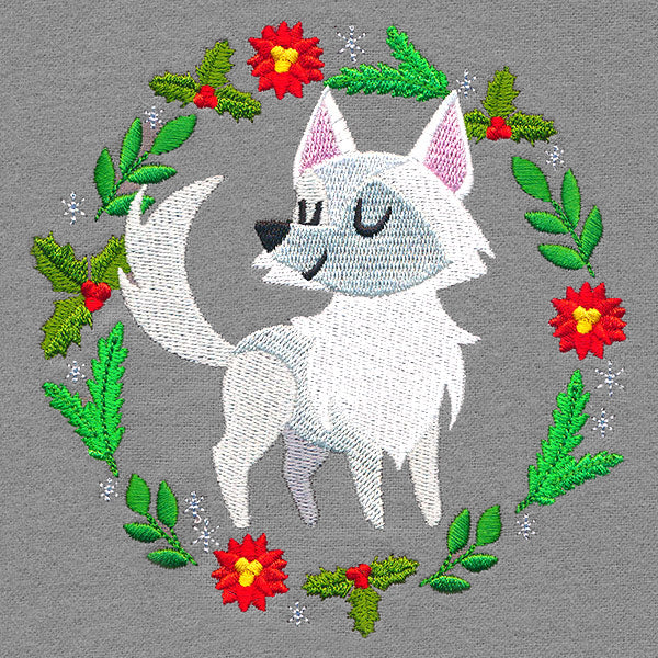 Holly Jolly Christmas Wolf