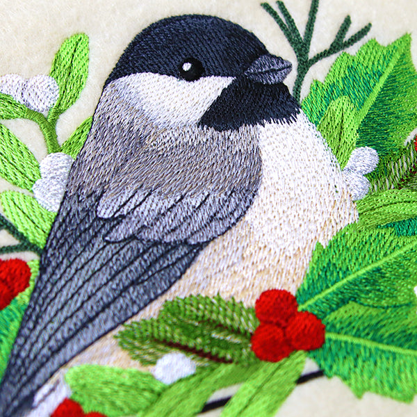 Elegant Christmas Chickadee