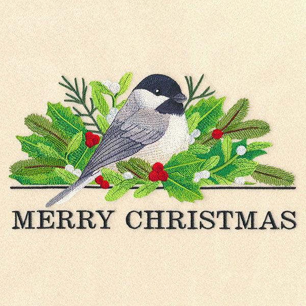 Elegant Christmas Chickadee
