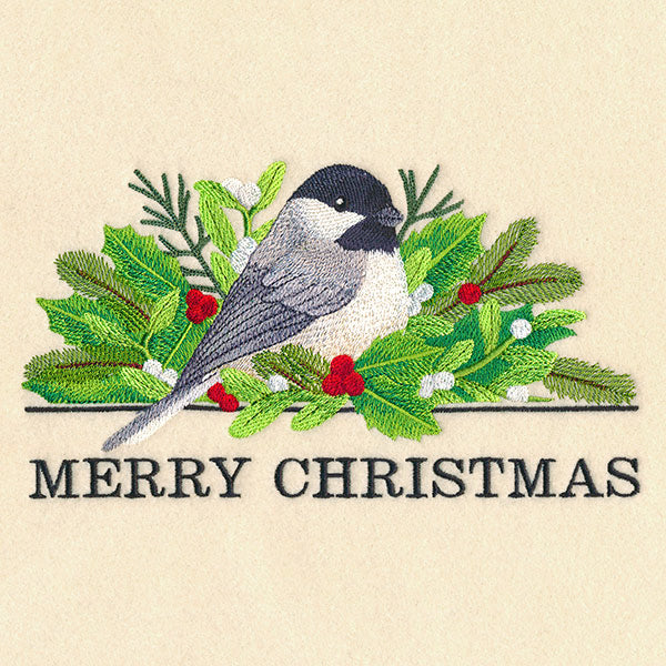 Elegant Christmas Chickadee