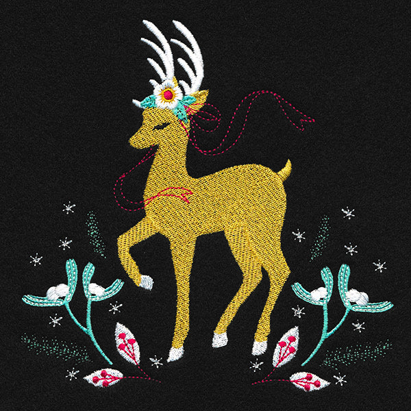 Fancy Frolicking Reindeer 1