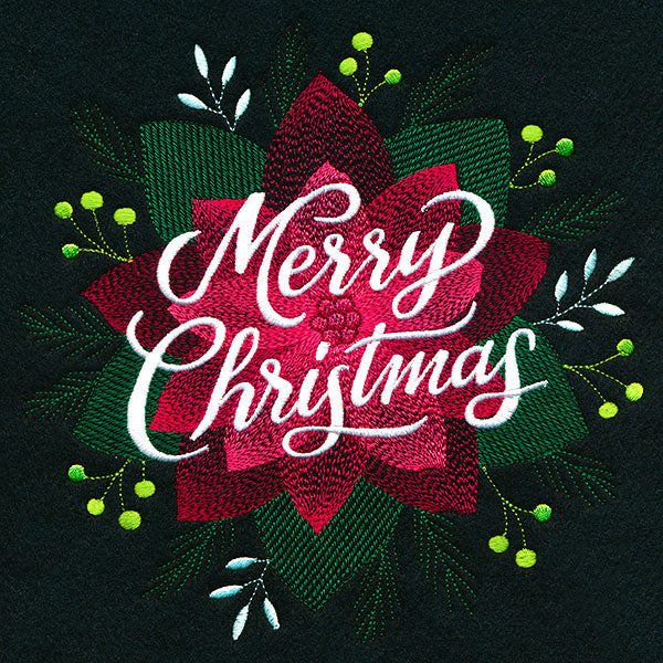 Lush Floral Merry Christmas