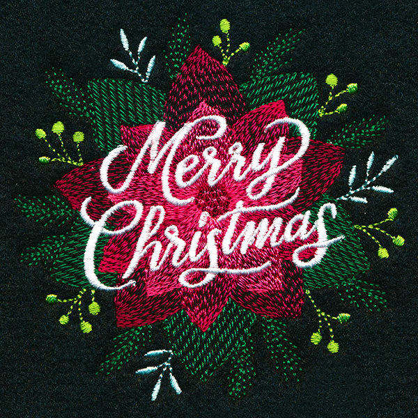 Lush Floral Merry Christmas