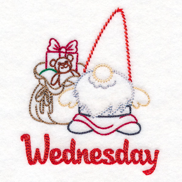 Gnome with Gifts on Wednesday (Vintage)