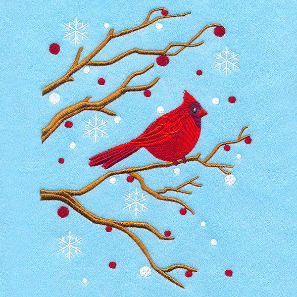 Perched on the Edge Cardinal