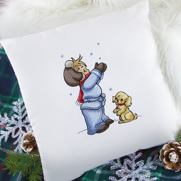 Childhood Charm - Catching Snowflakes