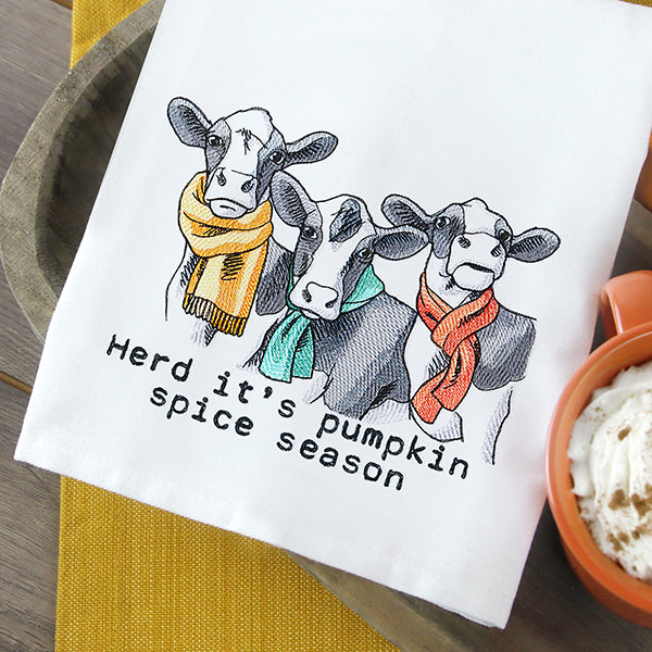 Herd It's Pumpkin Spice Season Cows