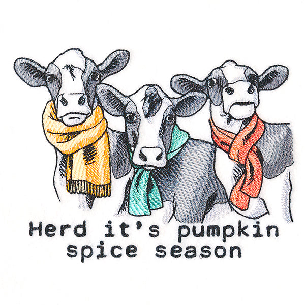 Herd It's Pumpkin Spice Season Cows