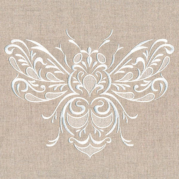 Exquisite Buzzing Bee (Whitework)