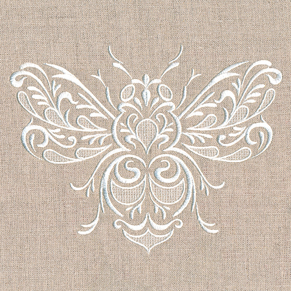 Exquisite Buzzing Bee (Whitework)