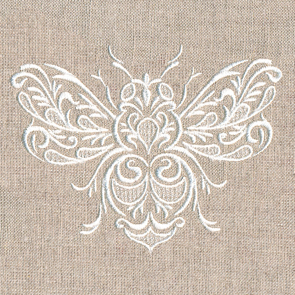 Exquisite Buzzing Bee (Whitework)