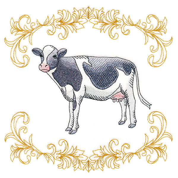 Charming Cow in Filigree