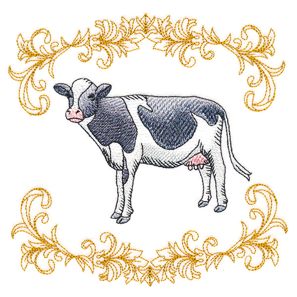 Charming Cow in Filigree