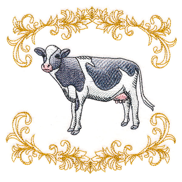 Charming Cow in Filigree