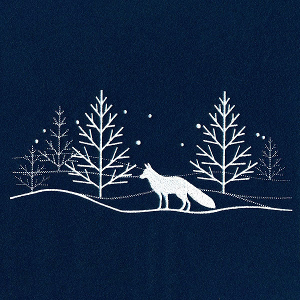 Frosty Fox Scene Border