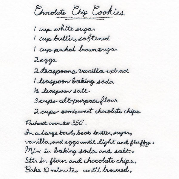 Chocolate Chip Cookie Recipe