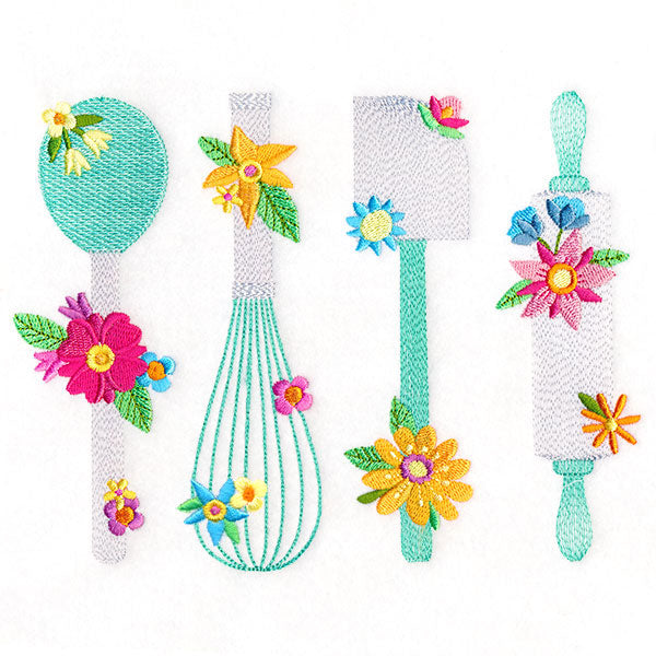 Kitchen Utensils in Bloom