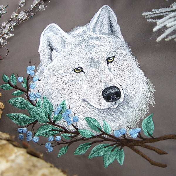 Wolf in Winter Branches