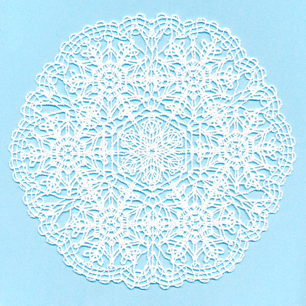 Intricate Snowflake Doily (Battenburg Lace)