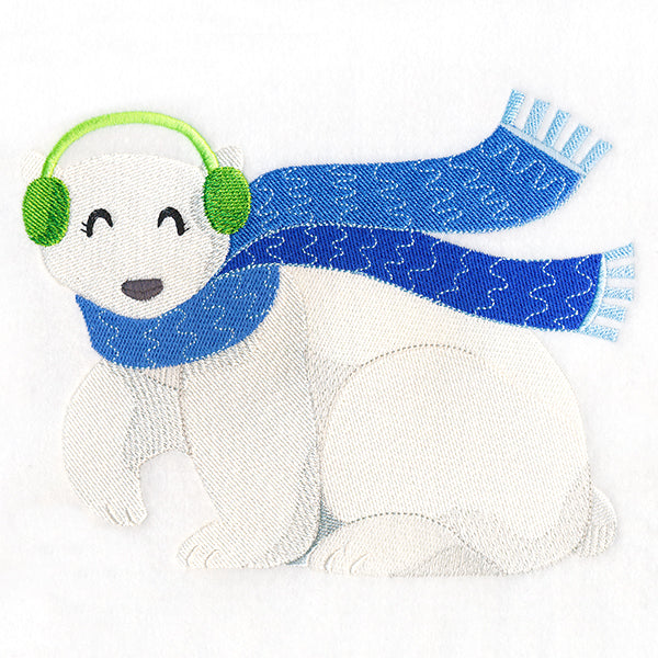 Cozy Winter Polar Bear