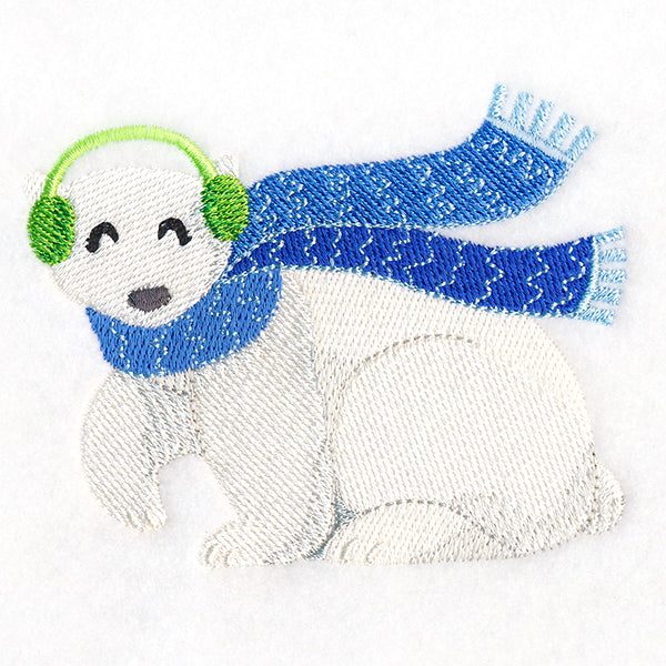 Cozy Winter Polar Bear