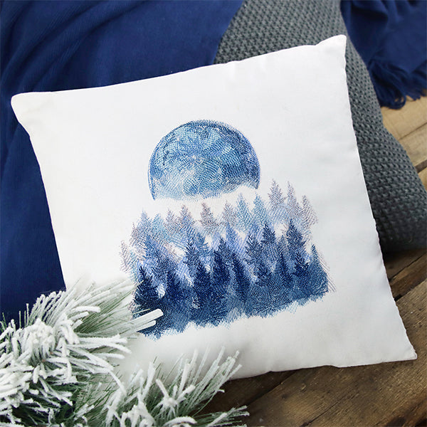 Misty Moonlit Forest