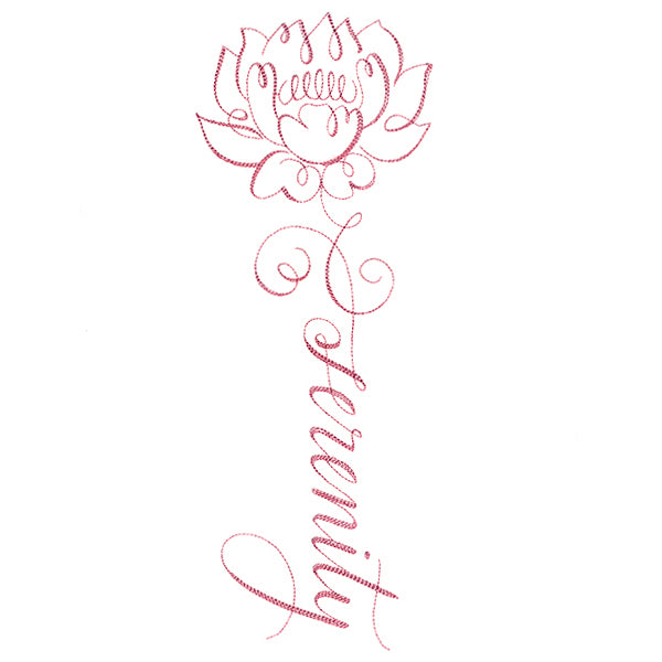 Calligraphy in Bloom - Serenity