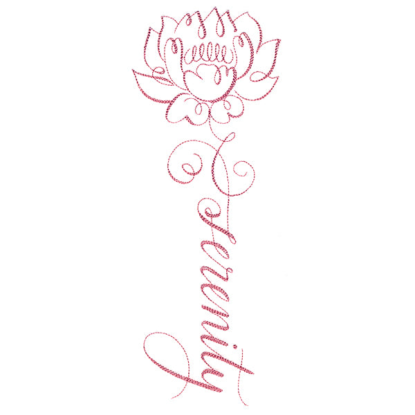 Calligraphy in Bloom - Serenity